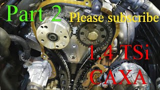 VW 1.4 TSi CAXA WYMIANA ŁAŃCUSZKA ROZRZĄDU TIMING CHAIN REPLACEMENT