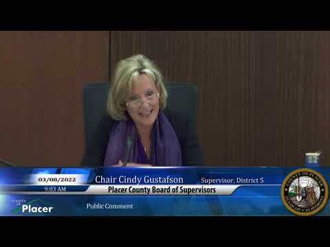 3/8/22 Placer County Board of Supervisors Meeting