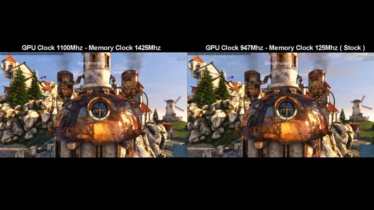 R9 290 Stock Vs Overclock Heaven Benchmark I7 2600k