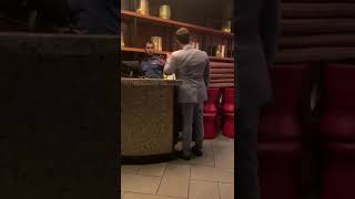Joel Michael Singer assaulting staff and getting taken down