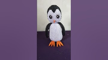 3D Origami Panguin tutorial Go to Description to watch tutorial Link#diy #handmade #3dorigami#short