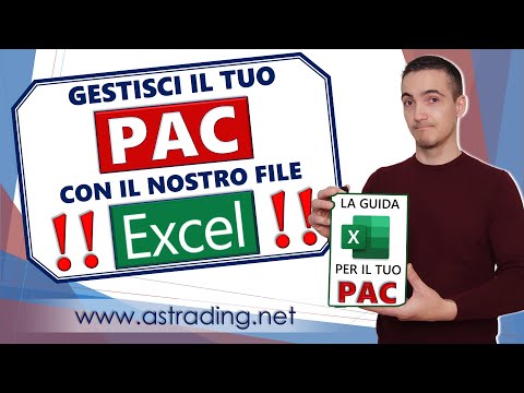 Inizia il tuo PAC utilizzando il nostro file XLS!