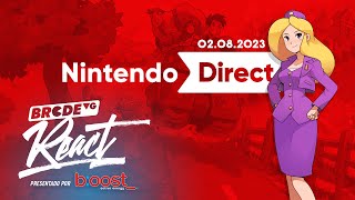 Nintendo Direct 2.8.2023 - Nintendo Switch - BRCDEvg React