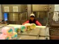 Production of fruit sweet cotton candy on machines "Typhoon"