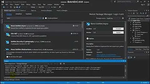 How to fix ""Could not load file or assembly 'Renci.SshNet, Version=2016.1.0.0, Culture=neutral," C#