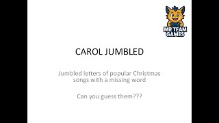 🎄 Guess the Christmas Carol | Missing Word + Jumbled Song Game 🎶
