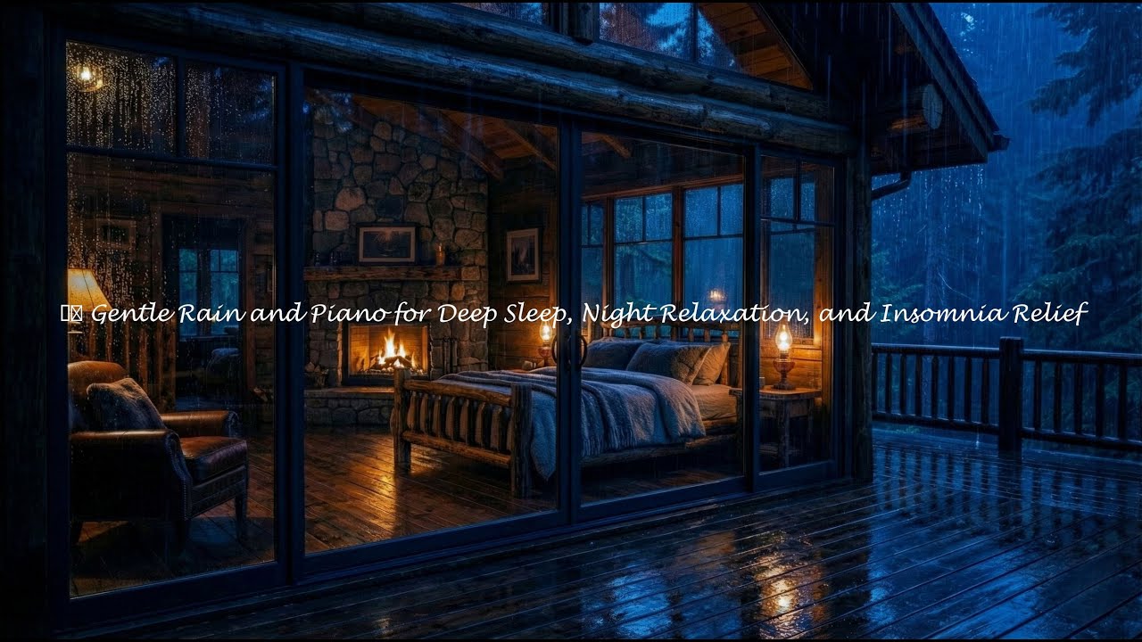 Long Night Ahead? Rain Sounds and Piano for Peaceful Sleep 🌌 #wk0 - YouTube