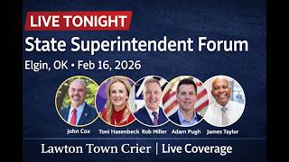 Oklahoma State Superintendent Candidate Forum | Elgin, OK | February 16, 2026