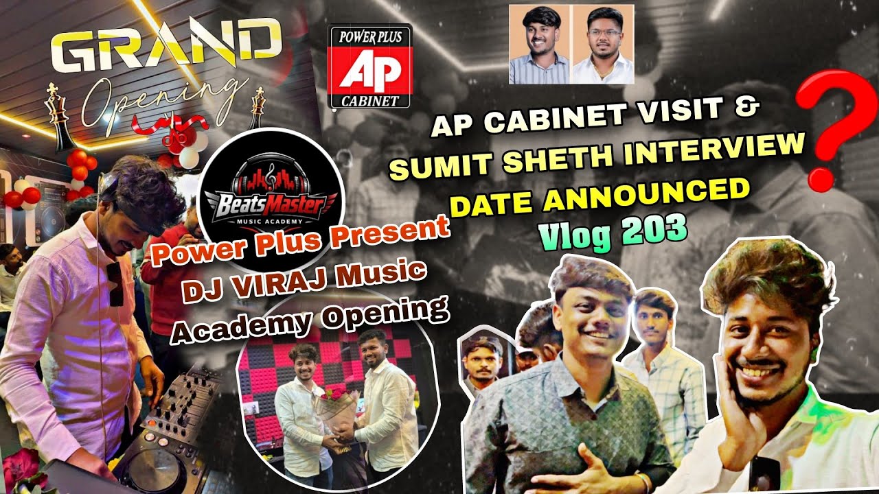 POWER PLUS Music Academy Launch At 32 Shirala | AP Cabinet & Interview Vlog कधी ? Vlog.203