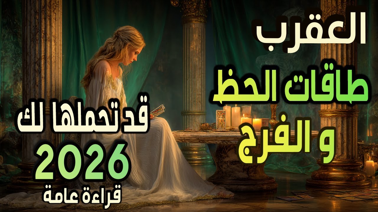 العقرب🟨🪬(طاقات الحظ🔑🧿 والفرج)🪬🟨قد تحملها لك 2️⃣0️⃣2️⃣6️⃣ قراءة عامة