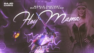 Hey Mama 🥵 Pubg Montage | World's Fastest Beat Sync Montage | Velocity Beat Sync