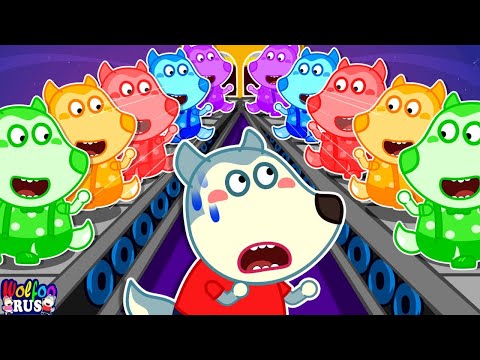 Вулфу в панике! Найди настоящего среди подделок по цвету | Wolfoo Russian