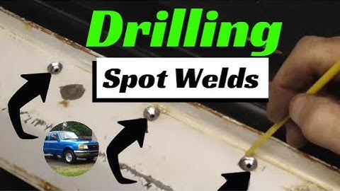 Drilling Out Spot Welds - Cheap and Easy