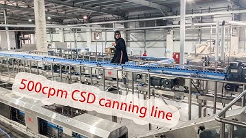 500CPM Carbonated Soft Drink Production Machine CSD Canning Filling production line