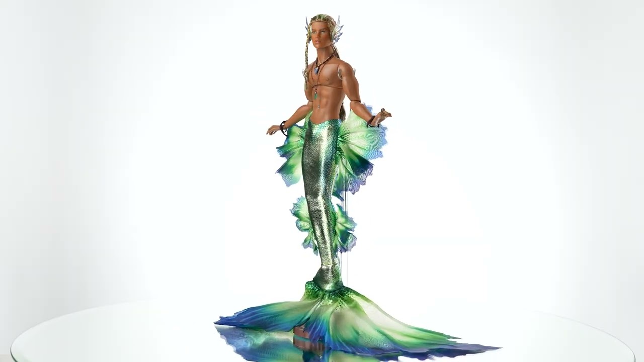 The 4th W Club doll for 2025 is a merman: Triton Thiago Valente