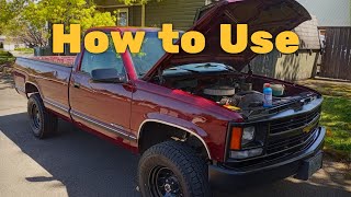 Famous BlueDevil Pour-N-Go Radiator and Block Sealer Instructions – Fix Coolant Leak - 1994 Chevy C1500 Profile