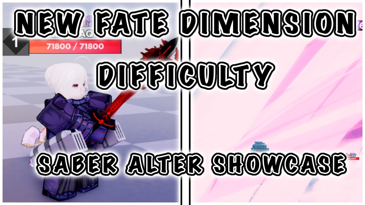 Roblox Anime Dimensions  The New Update and Saber Alter! 