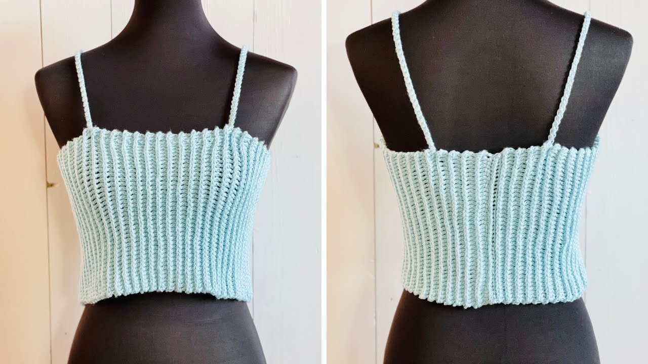 Easy crochet top for beginners - free crochet pattern (size XS-5XL)