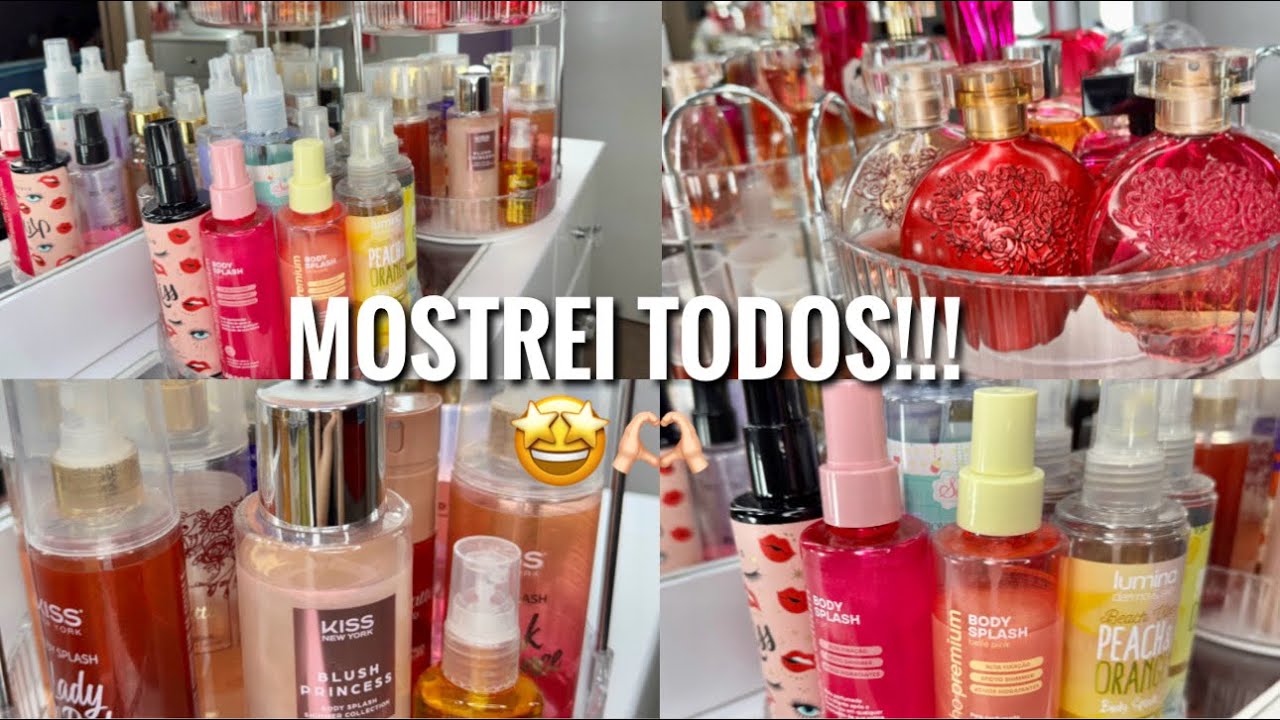 TOUR PELOS MEUS CHEIRINHOS | perfumes & body splash 💖✨ #dicas 