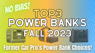 【Tech Review】Automobile engineer explains top 3 portable power sources to buy in the fall of 2023