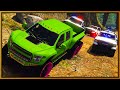 GTA 5 Roleplay - 4 cops chase me off-road | RedlineRP