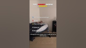 Top 5 Funniest Snoring Moments #funny