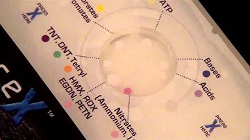 TraceX Explosives Detection Kit Color Change