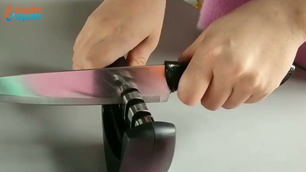 Improved Suction Cup Knife Sharpener - Inspire Uplift