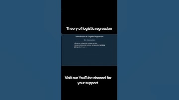 Understanding the theory of logistic regression #regressionanalysis #ai #machinelearning #status
