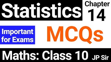 Class 10 Maths  Chapter 14 Statistics MCQs Important Questions | JP Sir