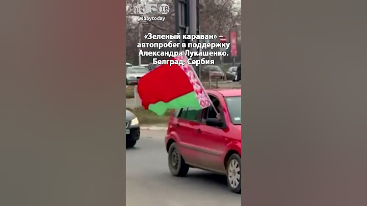 Сербы поддержали Лукашенко! Флаги Беларуси в центре Белграда на автопробе движения НАШИ