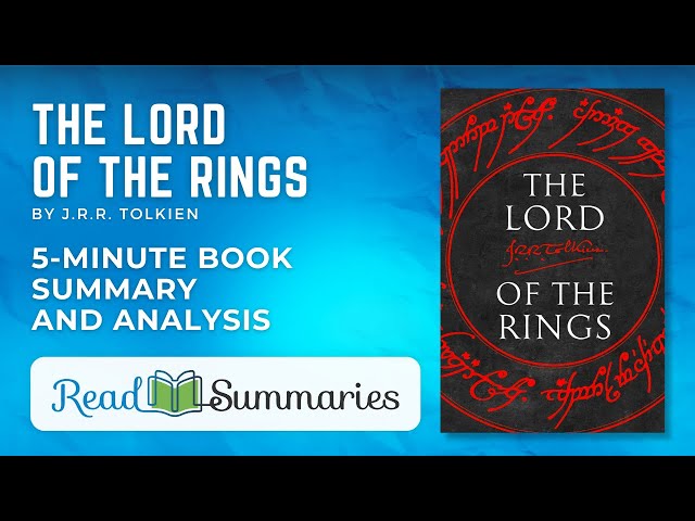 The Lord of the Rings by J.R.R. Tolkien, Summary & Characters - Video &  Lesson Transcript