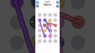 Tangle Rope: Twisted 3D ||level 23|| 🔀 😎 #puzzle #shorts
