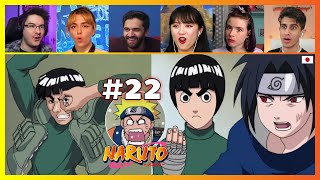 Naruto Episode 22 | Rock Lee VS Sasuke | Reaction Mashup ナルト