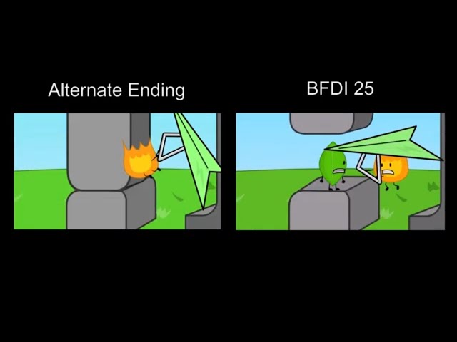 BFDI: THE GOOD ENDING - Original Animations Comparison class=