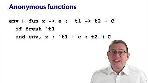 Inference of Functions | OCaml Programming | Chapter 9 Video 41