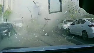 Gas Leak Causes Restaurant To Explode Damaging Cars In China