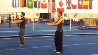 Synchronized Back-flips