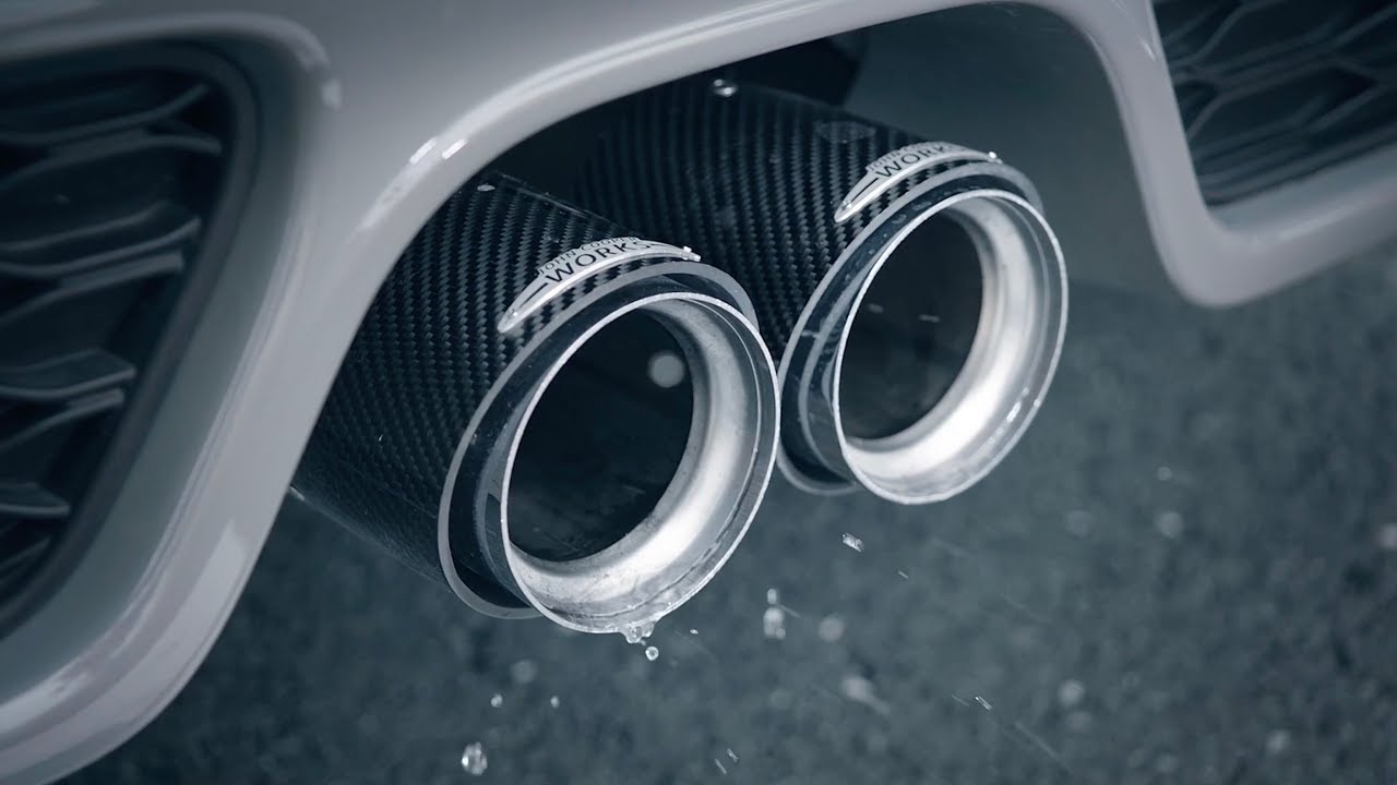 MINI JCWチューニングキット トラックモード マフラー音 - YouTube