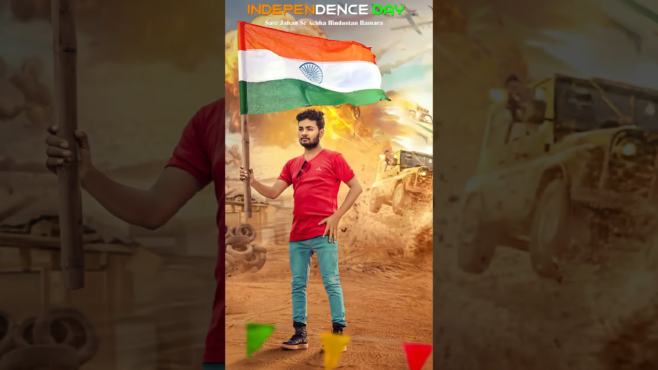 🇮🇳15 August Photo Editing Picsart Tutorial. 