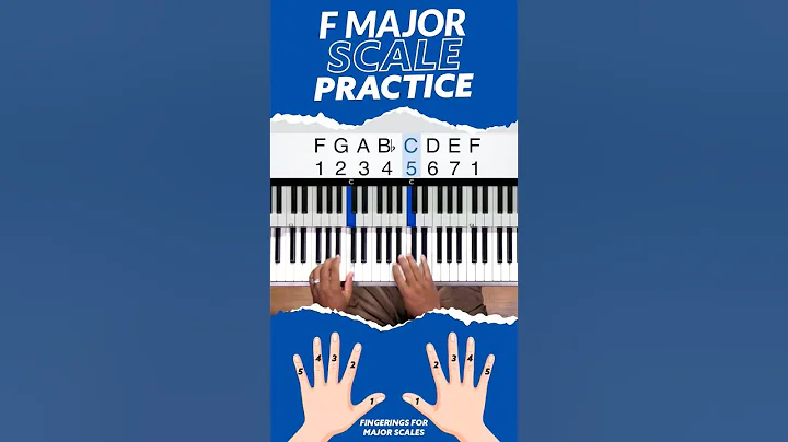 F Major Scale Fingering Practice #shorts #pianolessons #pianotutorial