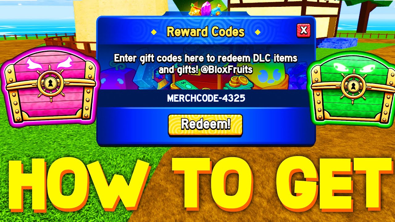 HOW TO GET DLC MERCH GIFT CODES + SUPER FRUIT BOXES in BLOX FRUITS