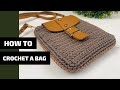 How to crochet a bag // Super Easy Crochet Bag Tutorial