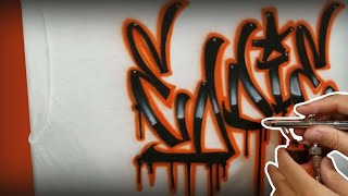 Airbrush graffiti name design by Jeff Copeland 6,819 views 5 years ago 7 minutes, 2 seconds