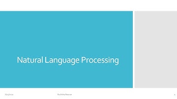 Introduction to Natural Language Processing