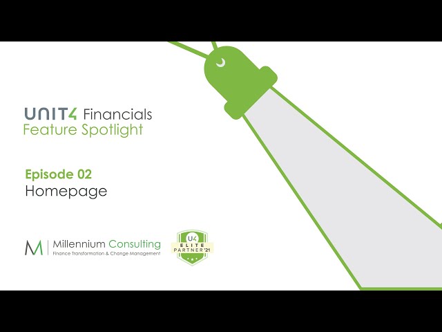 Homepage - Ep2 Unit4 Financials feature Spotlight Series