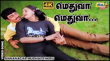 மெதுவா மெதுவா ஒரு காதல் பாட்டு…| Sathyaraj | Ambika | Chandrabose | Manorama | Raj 4K Songs