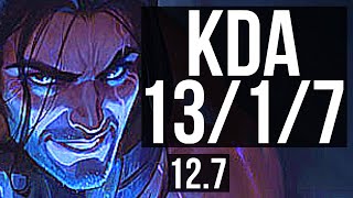 SYLAS vs MALPHITE (TOP) | 13/1/7, Legendary, Rank 9 Sylas | JP Grandmaster | 12.7