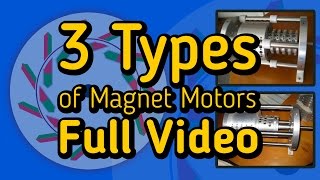 3 Types of Magnet Motors  Full Video