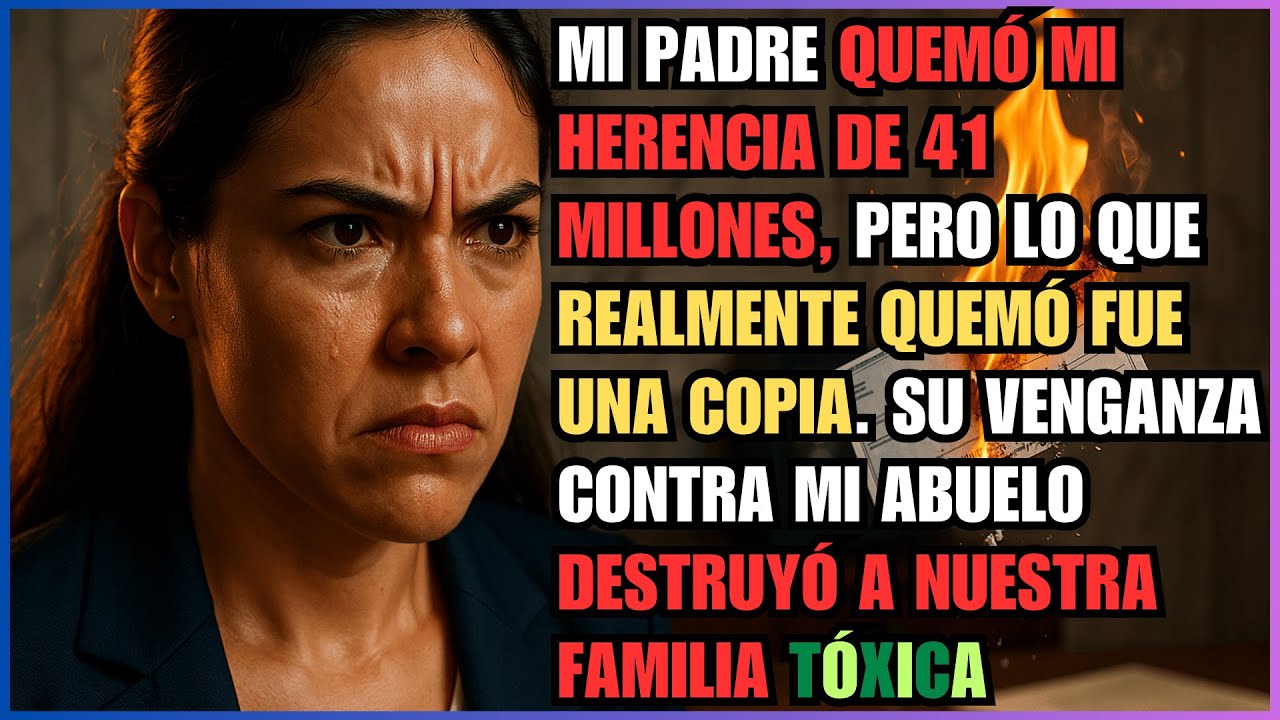 Mi PADRE Quemó mi HERENCIA de 41 MILLONES, Pero lo que Realmente Quemó fue una Copia. Su VENGANZA...